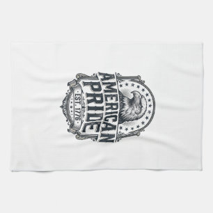 Paño De Cocina Orgullo Americano Águila Camiseta Patriótica Vinta