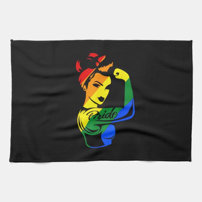 Paño De Cocina Orgullo arcoiris LGBT-camiseta (Horizontal)