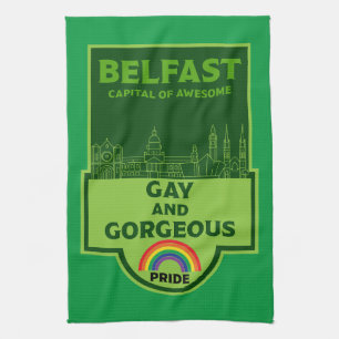Paño De Cocina Orgullo Gay Belfast - Brighton Ireland LGBT -