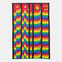Paño De Cocina Orgullo lgbt lgbtq gay bandera patrón negro