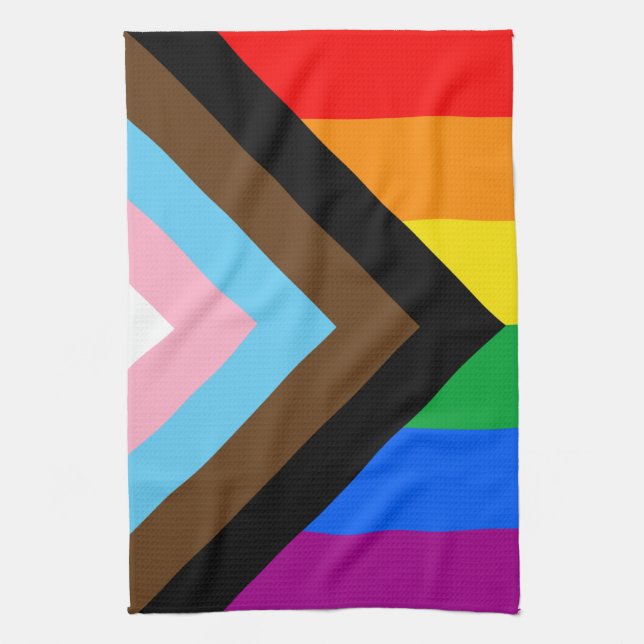 Paño De Cocina Orgullo Progresista LGBTQ+ (Vertical)
