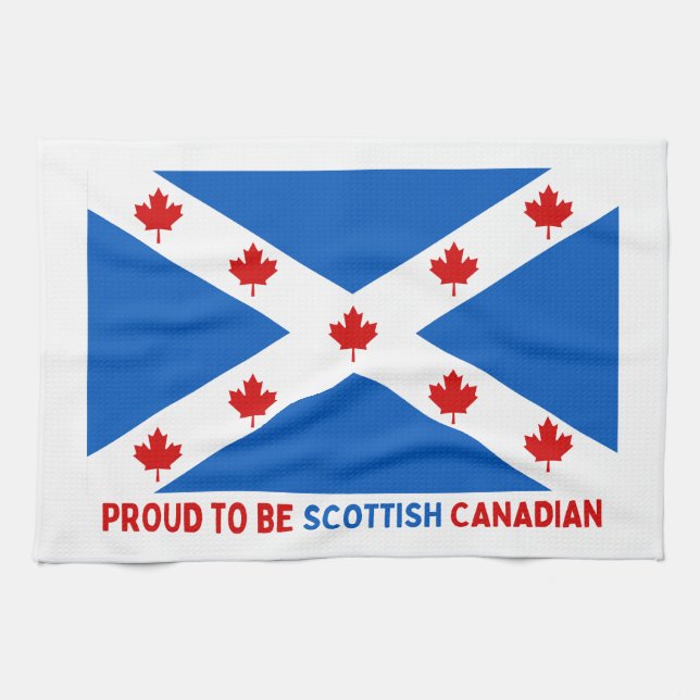 PAÑO DE COCINA ¡ORGULLOSO DE SER CANADIENSE ESCOCIA! (Horizontal)