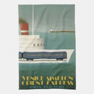 Paño De Cocina Orient Express Train Ferry Art Deco