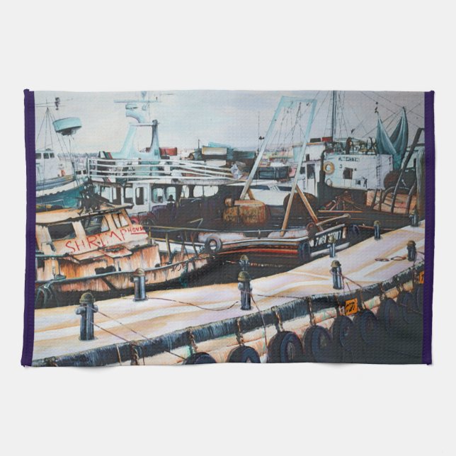 Paño De Cocina Oriente Medio Martine, Jaffe, Israel (Horizontal)