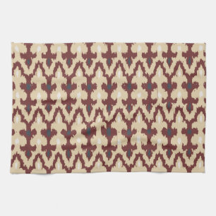Paño De Cocina Ornamento tribal geométrico Pattrn de Ikat del