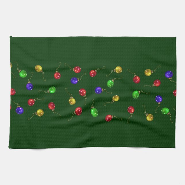 Paño De Cocina Ornamentos de bolas (Horizontal)