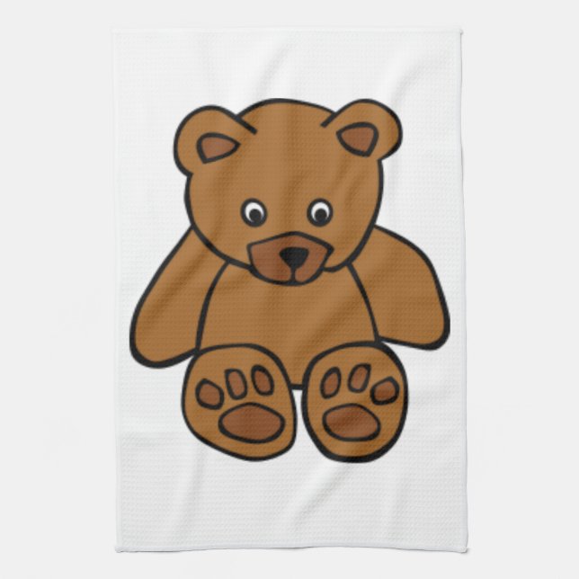 Paño De Cocina Oso de peluche de Brown (Vertical)