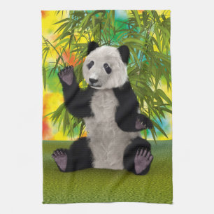 Paño De Cocina Oso Panda Lindo Regalo Perfecto para Amantes de An