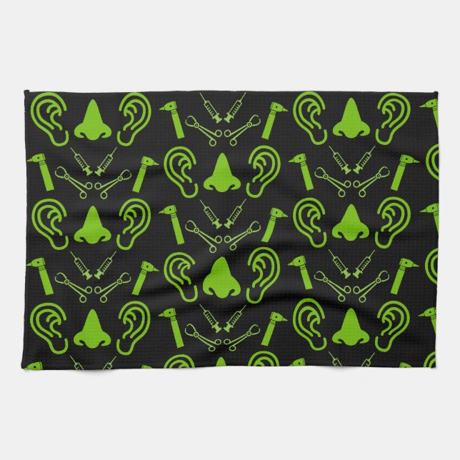 Paño De Cocina Otolaringología Otorhinolaringólogo (Horizontal)