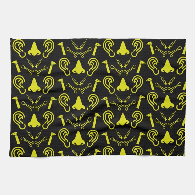 Paño De Cocina Otolaringología Otorhinolaringólogo (Horizontal)