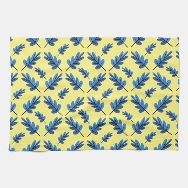 Paño De Cocina Otoño Azul (Horizontal)