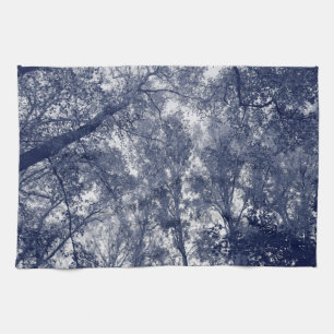 Paño De Cocina Otoño Azul