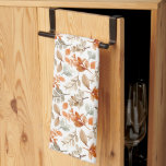 Paño De Cocina Otoño Cae Deja El Patrón De Boho Marrón Terracotta<br><div class="desc">Otoño Cae Deja El Patrón De Boho Marrón Terracotta</div>