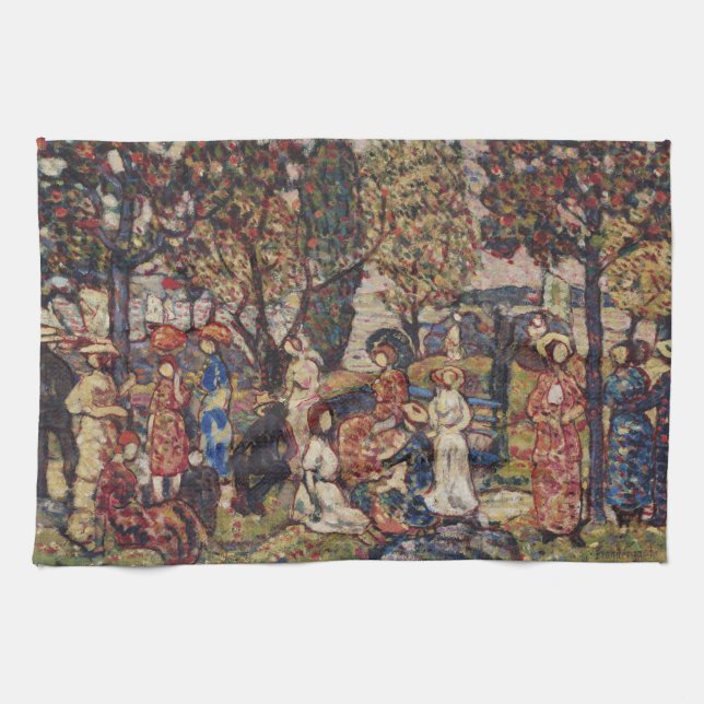 Paño De Cocina Otoño de Maurice Prendergast, Bella Artes de Vinta (Horizontal)