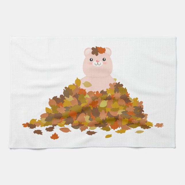 Paño De Cocina Otoño Teddybear 2 (Horizontal)