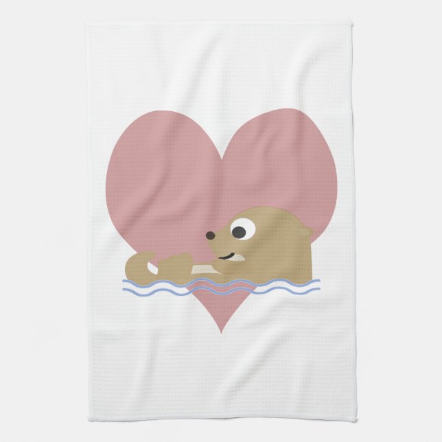 Paño De Cocina Otter Love (Vertical)