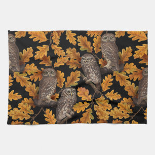 Paño De Cocina Ovejas de otoño en negro