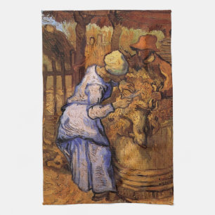 Paño De Cocina Ovejas (después del Millet) de Vincent van Gogh