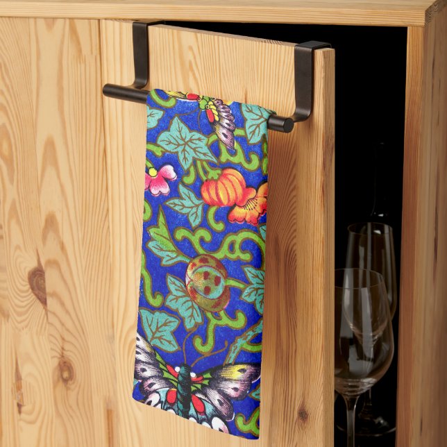 Paño De Cocina Owen Jones Antique Butterflies Oriental (Pliegue de tercios)