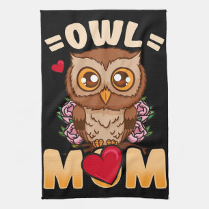 Paño De Cocina Owl Mom Regalo Para La Madre Lechuza Propietaria