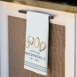 Paño De Cocina Oyster & Pearl Personalizado Nombre Familia Oyster