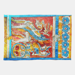 Paño De Cocina PA tradicional antiguo de la pared de la mitologí