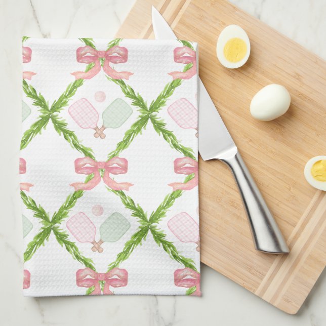 Paño De Cocina Paddle de bolas rosadas (Doblado Cuarto)