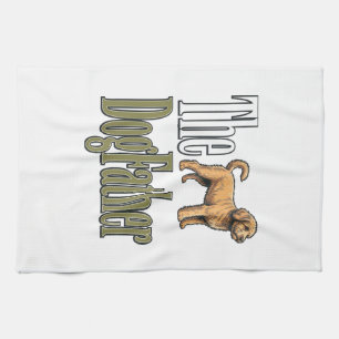 Paño De Cocina Padre Perro Grabado Vintage Diseño Amante de los P