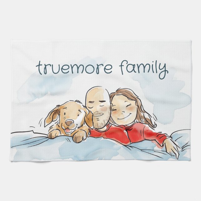 Paño De Cocina Padres de perros (Horizontal)