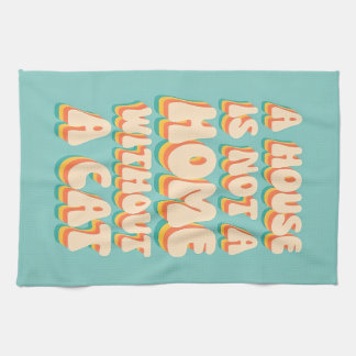 Paño De Cocina Página inicial del gato