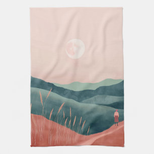 Paño De Cocina Paisaje abstracto de Boho (7)