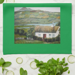 Paño De Cocina Paisaje de cabaña irlandesa