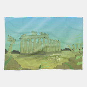 Paño De Cocina paisaje de dibujos animados de Atlantas