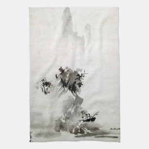 Paño De Cocina Paisaje de Sesshu Toyo Haboku-Sansui