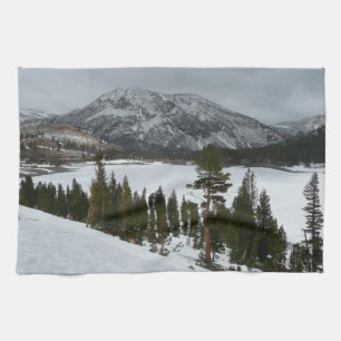 Paño De Cocina Paisaje invernal Snowy Ellery Lake California