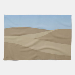 Paño De Cocina Paisaje minimalista de dunas del desierto