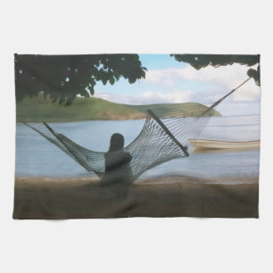 Paño De Cocina Paisaje soñador de la playa de Fiji