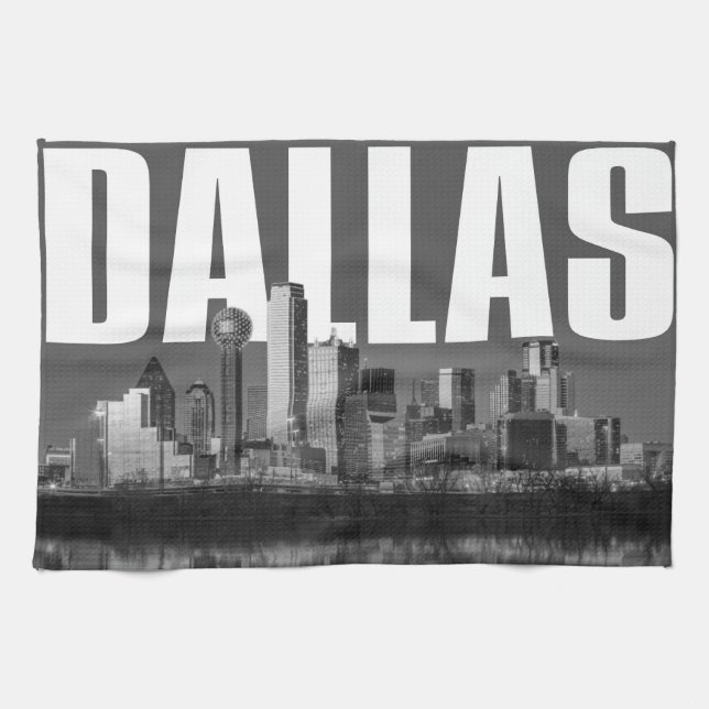 Paño De Cocina Paisaje urbano de Dallas (Horizontal)