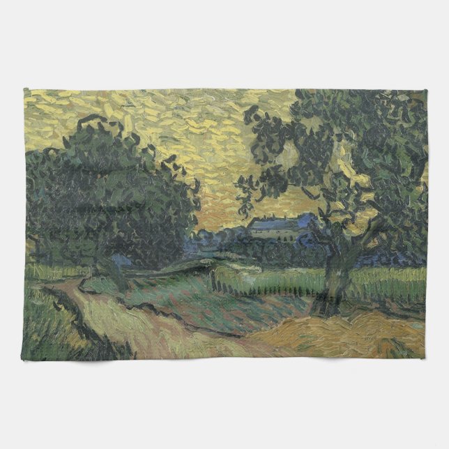 Paño De Cocina Paisaje Van Gogh en Twilight (Horizontal)