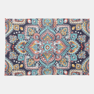 Paño De Cocina Paisley indio: Patrón de Mandala étnica