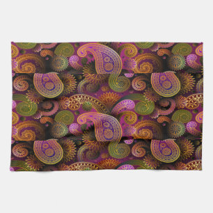 Paño De Cocina Paisley Purple