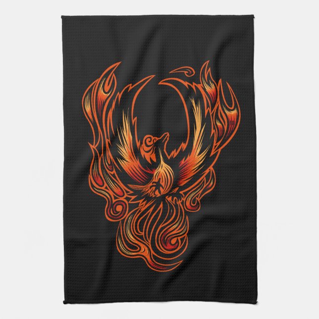 Paño De Cocina Pájaro De Fuego (Vertical)