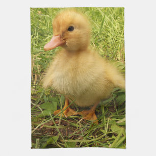 Paño De Cocina pájaro, pato, pato, amarillo, naturaleza, lindo, b