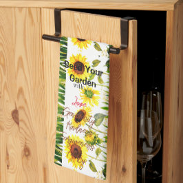 Paño De Cocina Palabras de guión de 'Seed Your Garden'