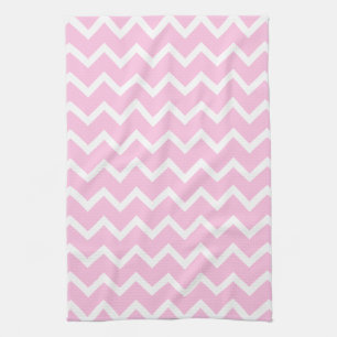 Paño De Cocina Palidezca - el modelo de zigzag rosado y blanco