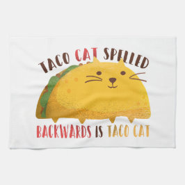 Paño De Cocina Palindrocromo de gato de Taco