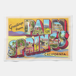 Paño De Cocina Palm Springs California Carta grande postal
