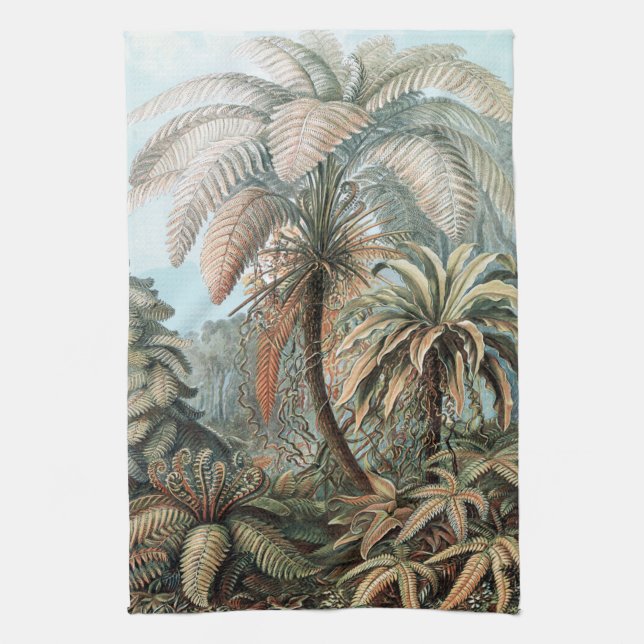 Paño De Cocina Palm Trees Poster Ernst Haeckel Funda-Mate  (Vertical)