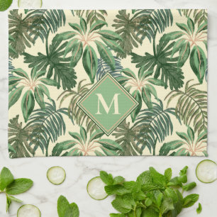 Paño De Cocina Palm Tropical deja monograma