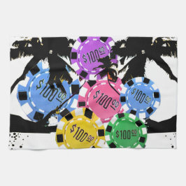 PAÑO DE COCINA PALMERAS Y MICROPROCESADORES